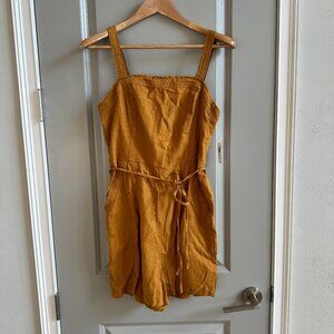 Old Navy Linen Romper Medium TALL NWT